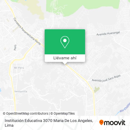 Mapa de Institución Educativa 3070 Maria De Los Angeles