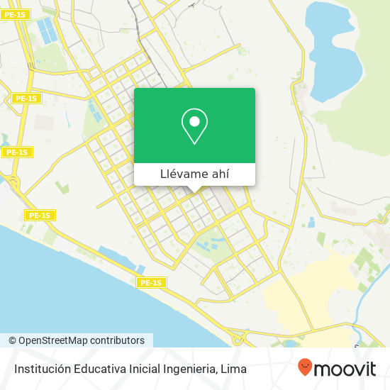 Mapa de Institución Educativa Inicial Ingenieria