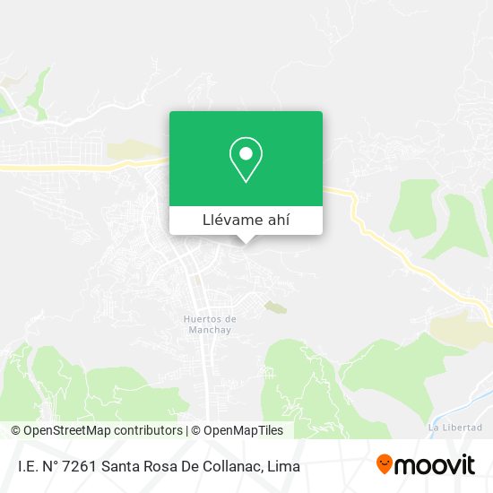 Mapa de I.E. N° 7261 Santa Rosa De Collanac