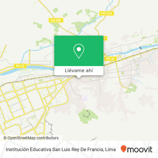 Mapa de Institución Educativa San Luis Rey De Francia