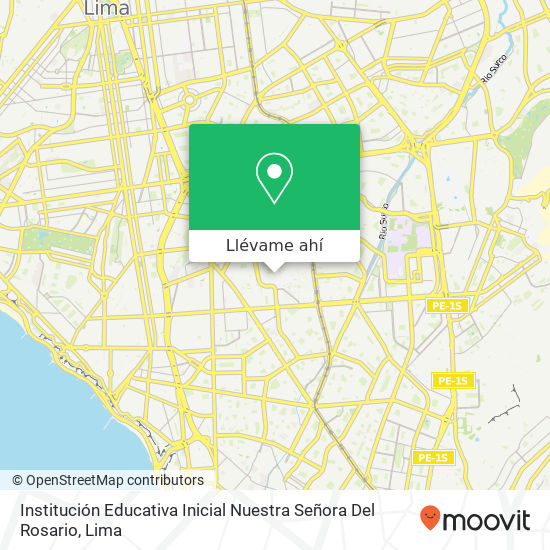 Mapa de Institución Educativa Inicial Nuestra Señora Del Rosario