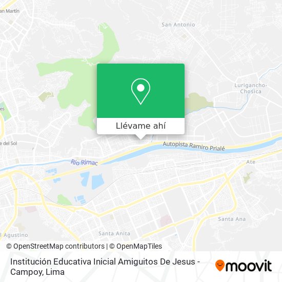 Mapa de Institución Educativa Inicial Amiguitos De Jesus - Campoy