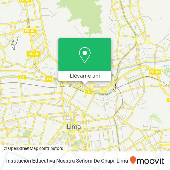 Mapa de Institución Educativa Nuestra Señora De Chapi
