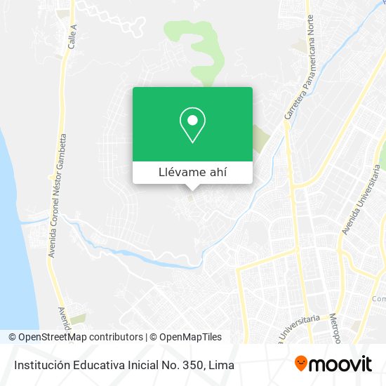 Mapa de Institución Educativa Inicial No. 350