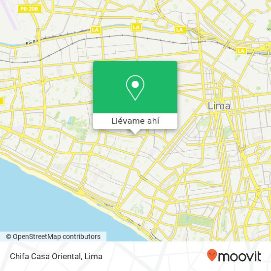 Mapa de Chifa Casa Oriental