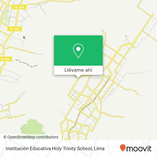 Mapa de Institución Educativa Holy Trinity School