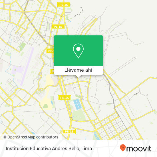 Mapa de Institución Educativa Andres Bello