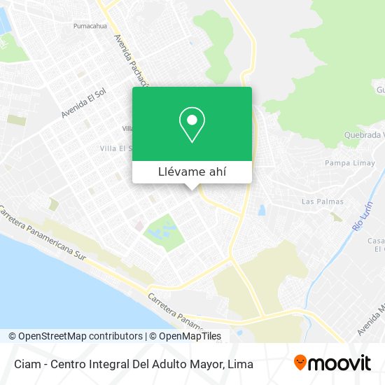 Mapa de Ciam - Centro Integral Del Adulto Mayor