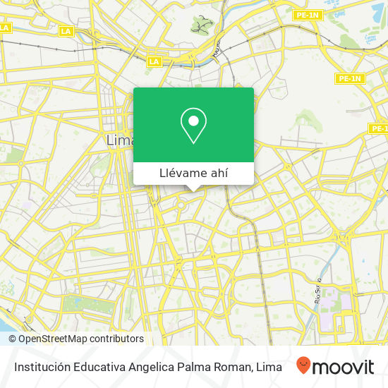 Mapa de Institución Educativa Angelica Palma Roman