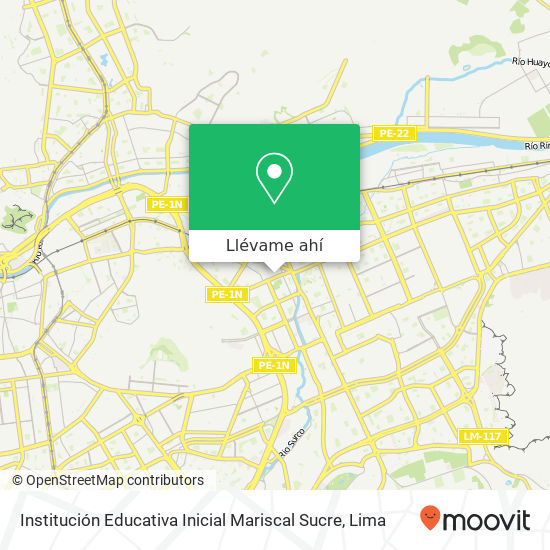 Mapa de Institución Educativa Inicial Mariscal Sucre