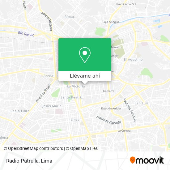 Cómo llegar a Radio Patrulla La Victori en Autobús o Metro?