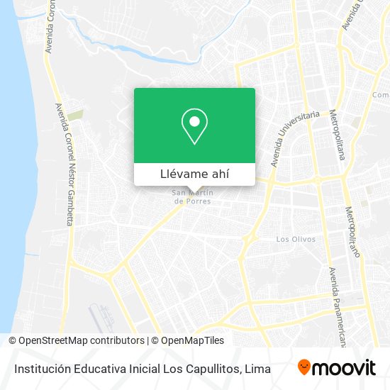 Mapa de Institución Educativa Inicial Los Capullitos