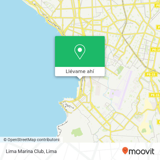 Mapa de Lima Marina Club