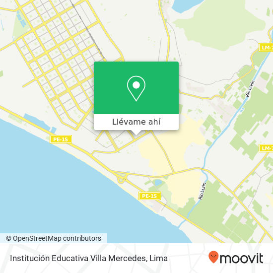 Mapa de Institución Educativa Villa Mercedes