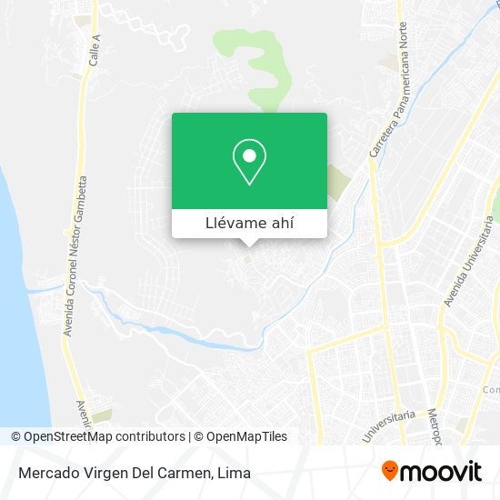 Mapa de Mercado Virgen Del Carmen