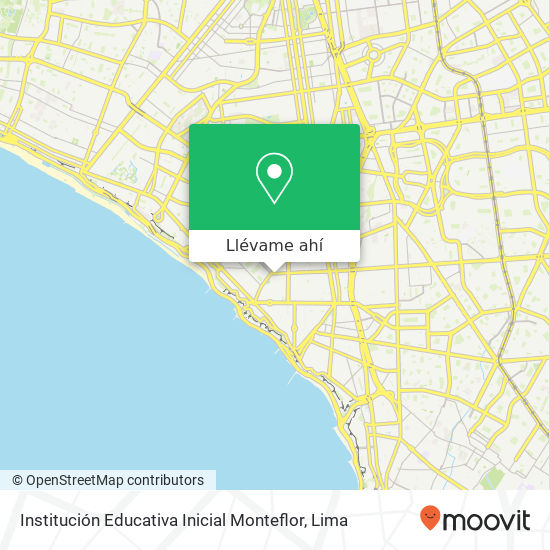 Mapa de Institución Educativa Inicial Monteflor