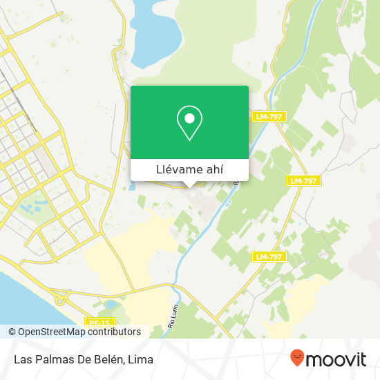 Mapa de Las Palmas De Belén