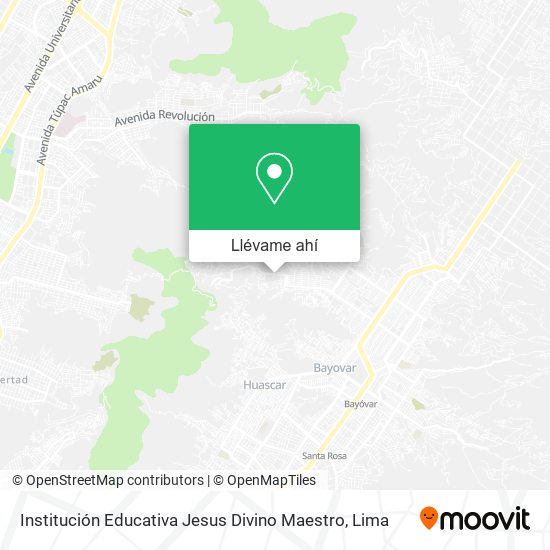 Mapa de Institución Educativa Jesus Divino Maestro