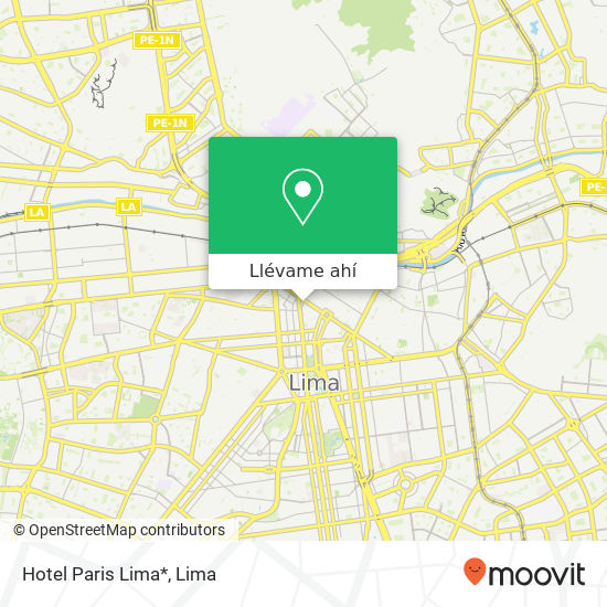 Mapa de Hotel Paris Lima*