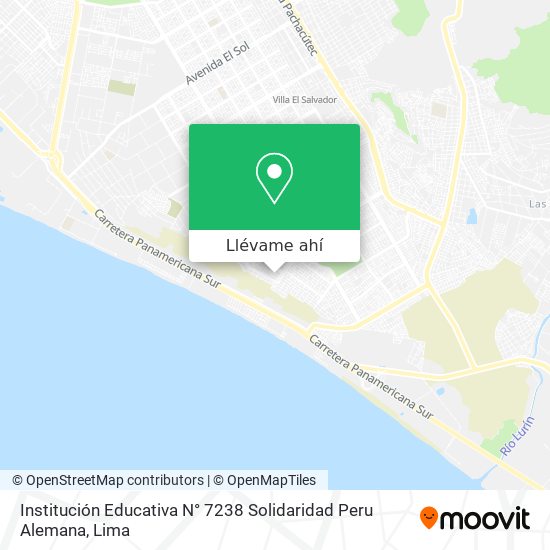 Mapa de Institución Educativa N° 7238 Solidaridad Peru Alemana