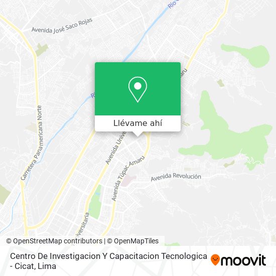 Mapa de Centro De Investigacion Y Capacitacion Tecnologica - Cicat