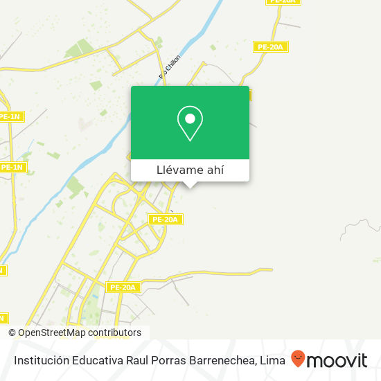 Mapa de Institución Educativa Raul Porras Barrenechea