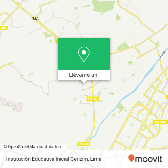 Mapa de Institución Educativa Inicial Gerizim