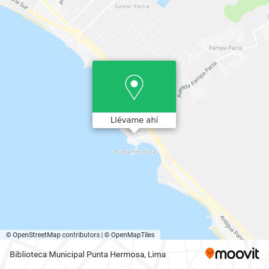 Mapa de Biblioteca Municipal Punta Hermosa