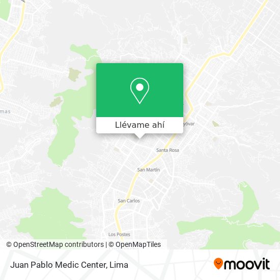 Mapa de Juan Pablo Medic Center