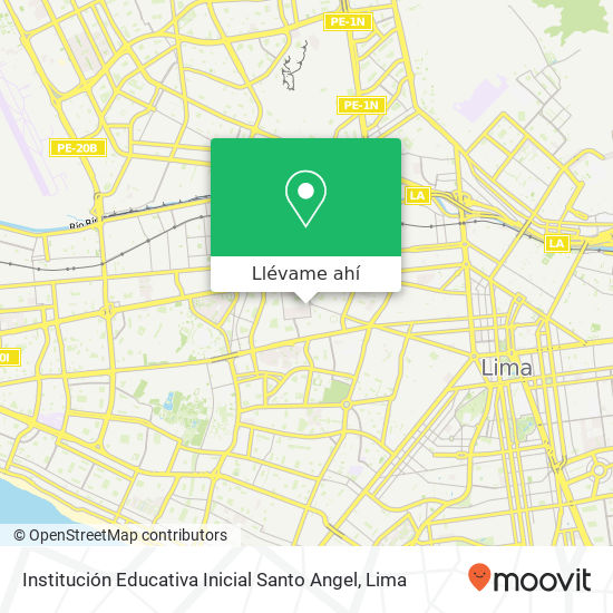 Mapa de Institución Educativa Inicial Santo Angel