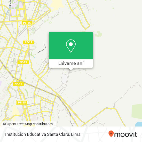 Mapa de Institución Educativa Santa Clara