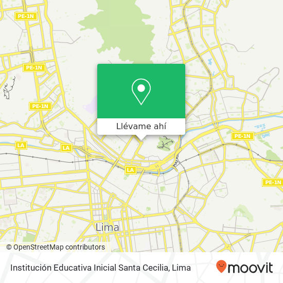 Mapa de Institución Educativa Inicial Santa Cecilia