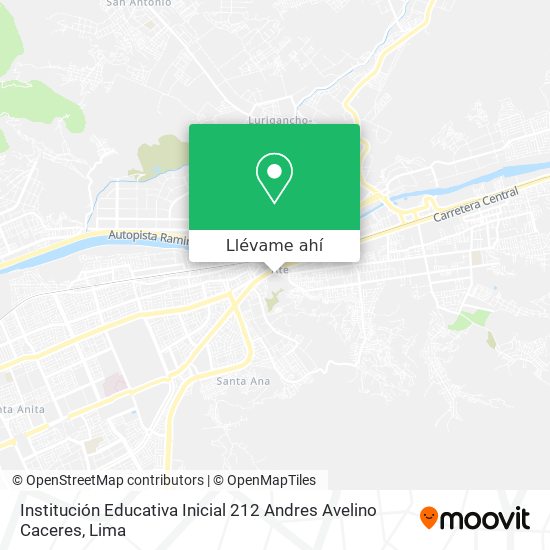 Mapa de Institución Educativa Inicial 212 Andres Avelino Caceres