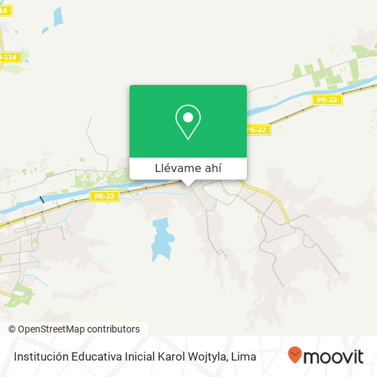 Mapa de Institución Educativa Inicial Karol Wojtyla