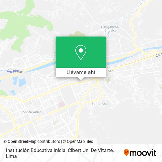 Mapa de Institución Educativa Inicial Cibert Uni De Vitarte