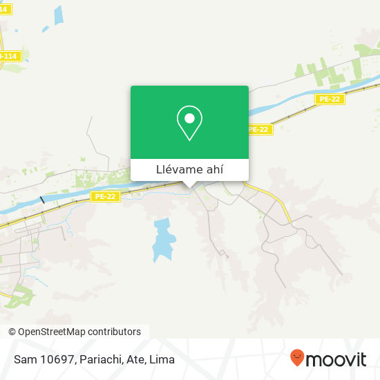 Mapa de Sam 10697, Pariachi, Ate