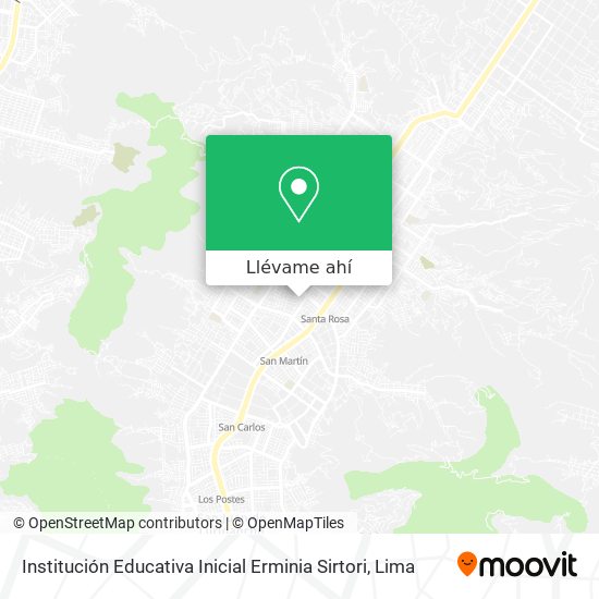 Mapa de Institución Educativa Inicial Erminia Sirtori