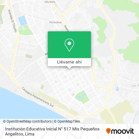 Mapa de Institución Educativa Inicial N° 517 Mis Pequeños Angelitos