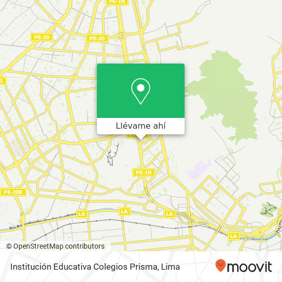 Mapa de Institución Educativa Colegios Prisma
