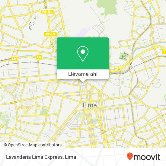 Mapa de Lavanderia Lima Express