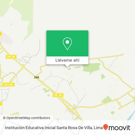 Mapa de Institución Educativa Inicial Santa Rosa De Villa