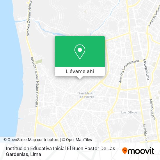 Mapa de Institución Educativa Inicial El Buen Pastor De Las Gardenias