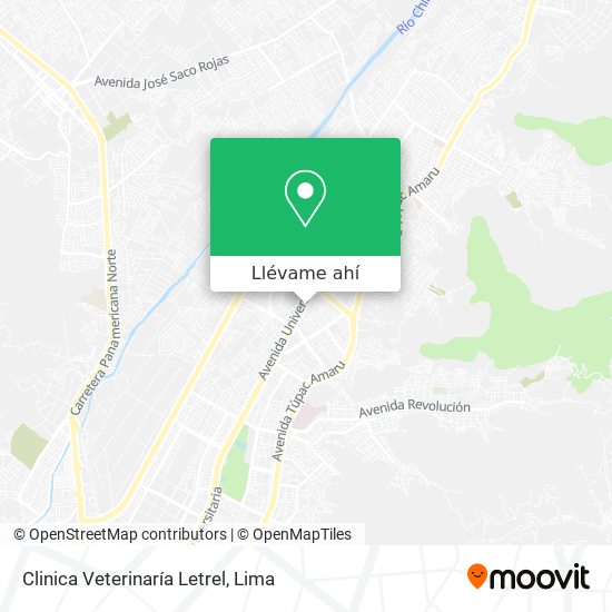 Mapa de Clinica Veterinaría Letrel