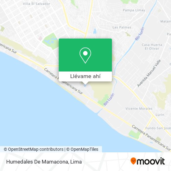 Mapa de Humedales De Mamacona