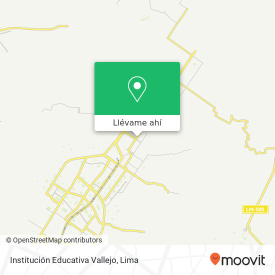Mapa de Institución Educativa Vallejo