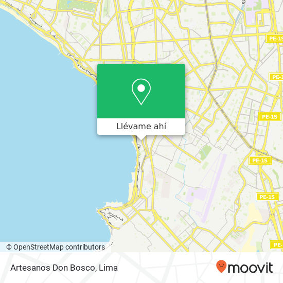 Mapa de Artesanos Don Bosco