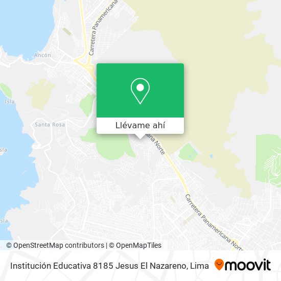 Mapa de Institución Educativa 8185 Jesus El Nazareno