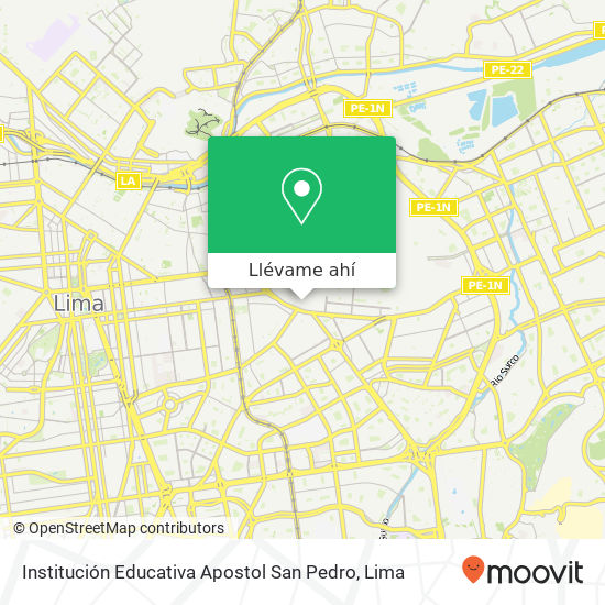 Mapa de Institución Educativa Apostol San Pedro