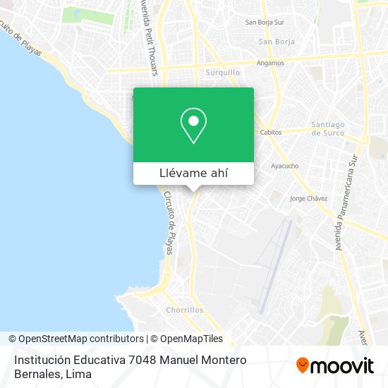 Mapa de Institución Educativa 7048 Manuel Montero Bernales
