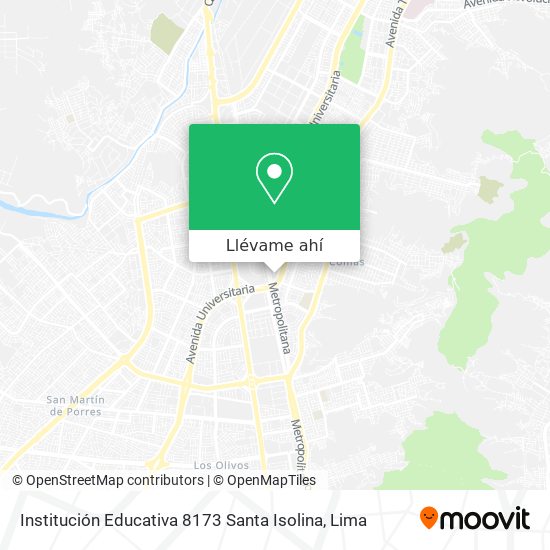 Mapa de Institución Educativa 8173 Santa Isolina